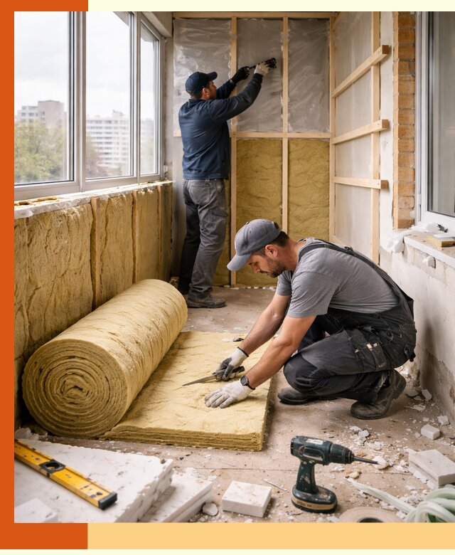 Утепление балкона под ключ в Воронеже качественно и быстро