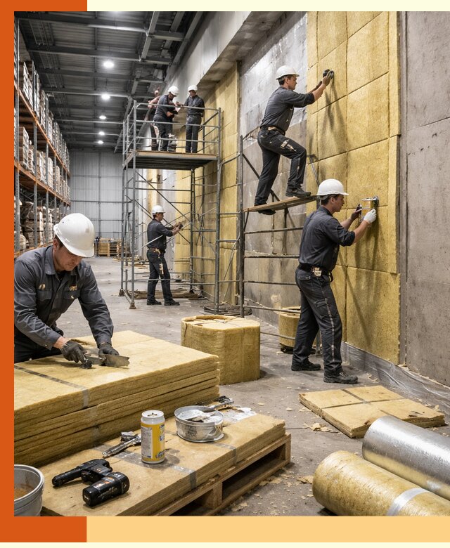 Утепление логистического центра в Воронеже качественно и экономично