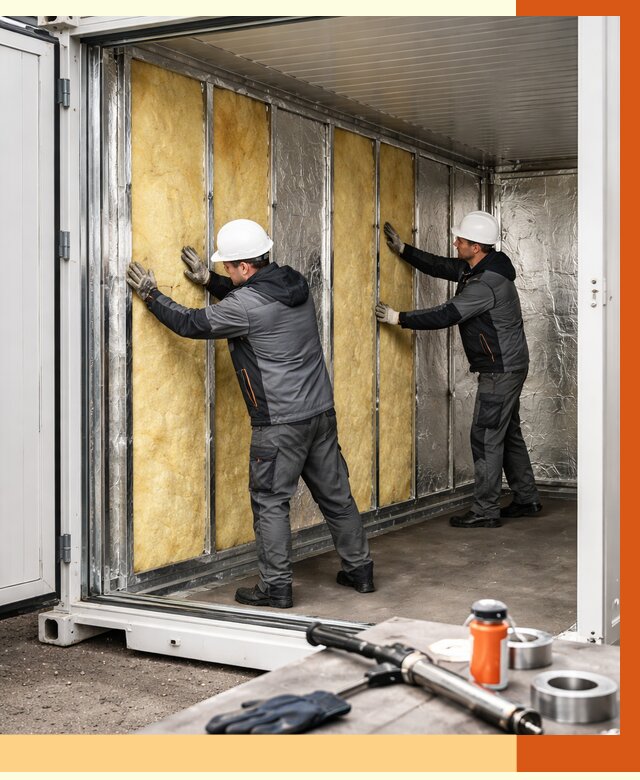 Утепление рефрижераторного контейнера в Воронеже от 48335 руб./м² | ТепломастерВрн